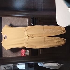 Taste Jumpsuit Open Back Sleeveless String Tie Waist Gathered Ankle Size…